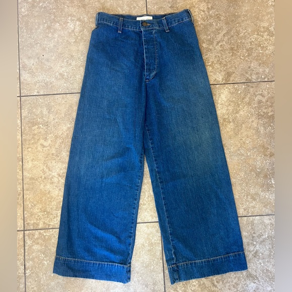 The GREAT the seafair jean, high waist wide leg - blue grass wash Size 28 - Picture 8 of 13
